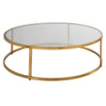 Tavolino da caff¨¨ Radius finitura oro antico