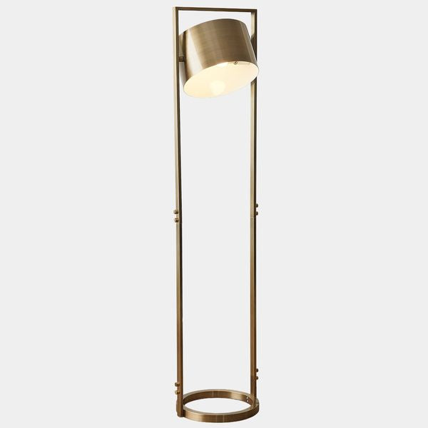 Lampada terra Key Light, Ottone antico