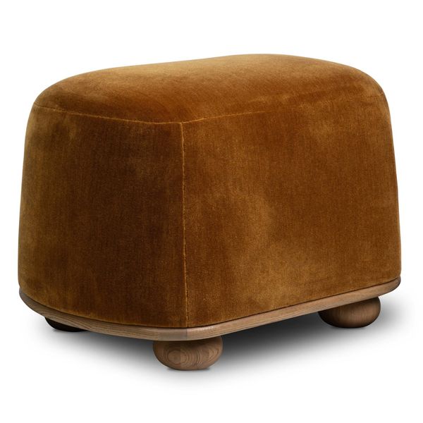 Pouf ovale Bilbury, Tabacco Monte