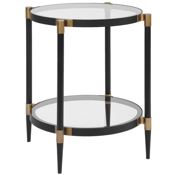 Tavolino laterale Chadid, Colore Nero