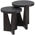 Tavoli incastrabili Nadette Set da 2, Caff¨¨ Espresso