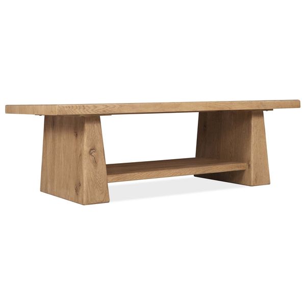 Tavolino cocktail rettangolare legno fluttuante finitura Buckboard