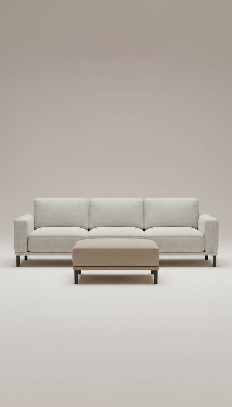 Oslo modular sofa in natural fabric